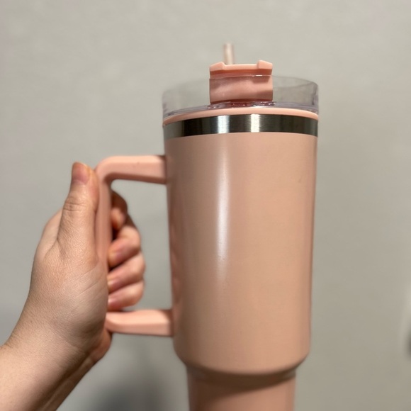 Pink Water Drink Tumbler with Straw - 40oz - Picture 5 of 5